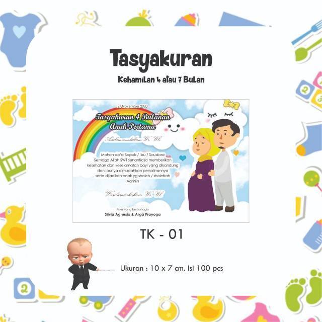 

[20 pcs] Stiker Tasyakuran Kehamilan 4 atau 7 Bulan / Syukuran