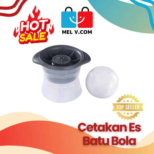 Cetakan Es Batu Whisky Bulat Besar / Whiskey Ice Ball Mold Single Big / Cetakan Es Batu Bulat Whisky