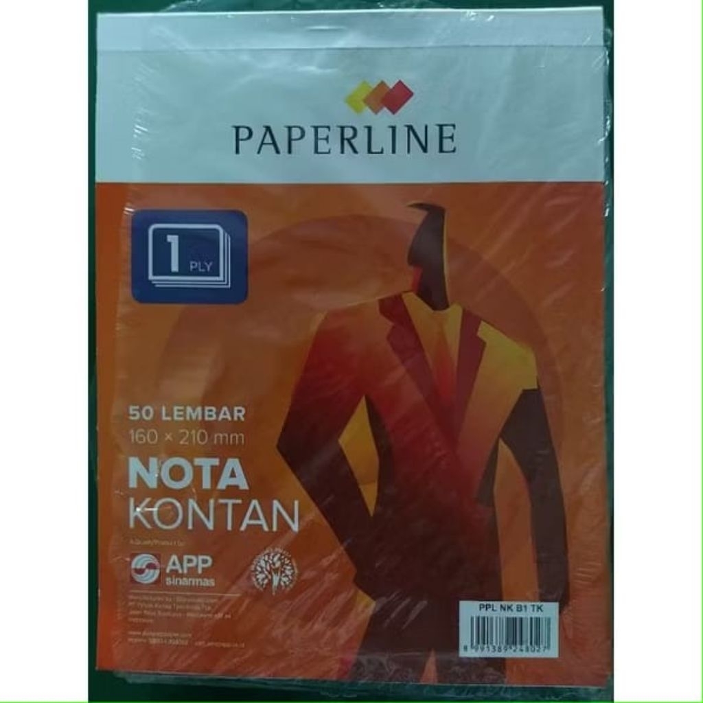 

[PACK 10 NOTA] NOTA KONTAN BESAR 1 PLY PAPERLINE ISI 50 LEMBAR / NCR 1 PLY / NCR BESAR 1 PLY / OLSHOP / NOTA OLSHOP