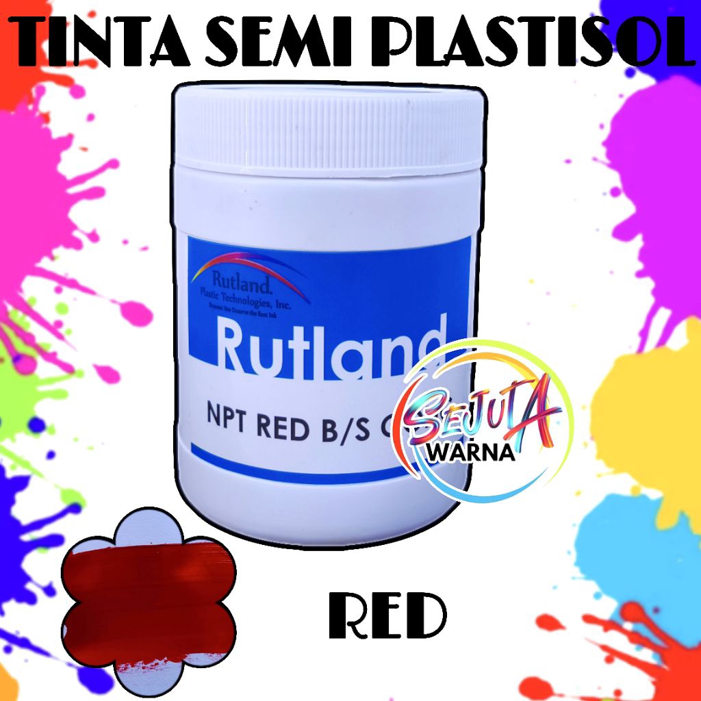 

RUTLAND TINTA SEMI PLASTISOL NPT RED CAT SABLON 500GR