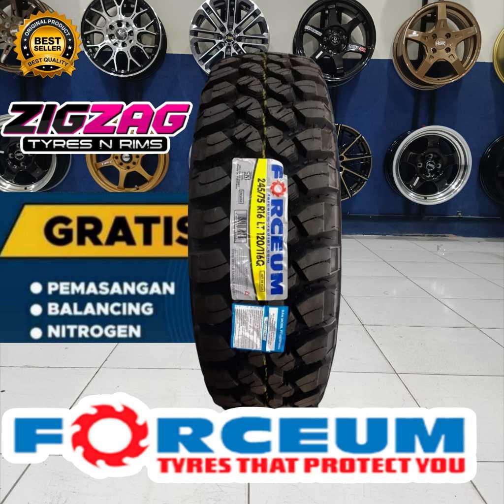 Ban Mobil 245 75 R16 FORCEUM M/T-08 Ban Mobil Lumpur Kembangan Kasar tubles Original