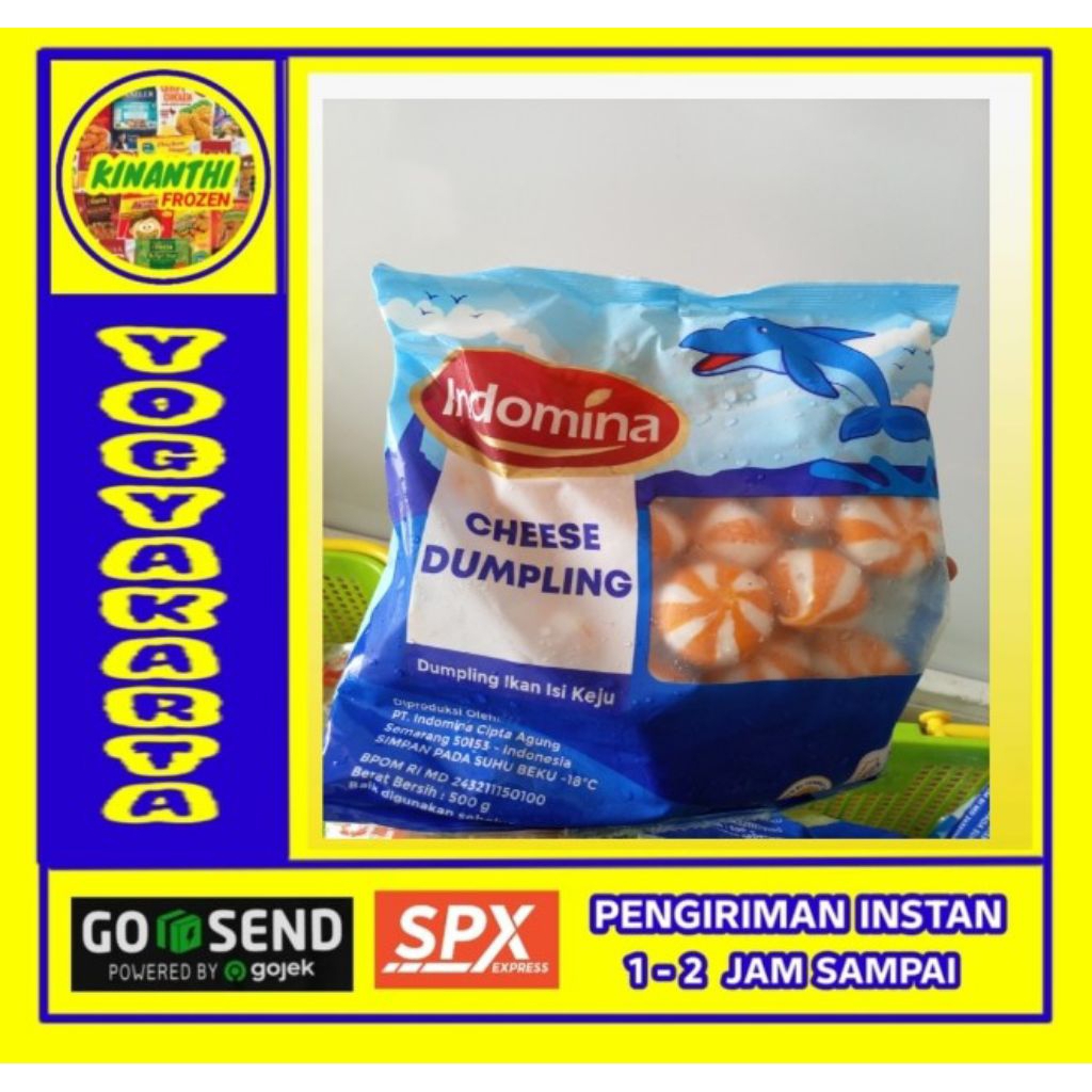 Indomina dumpling keju 500 gr, Jogja Frozen