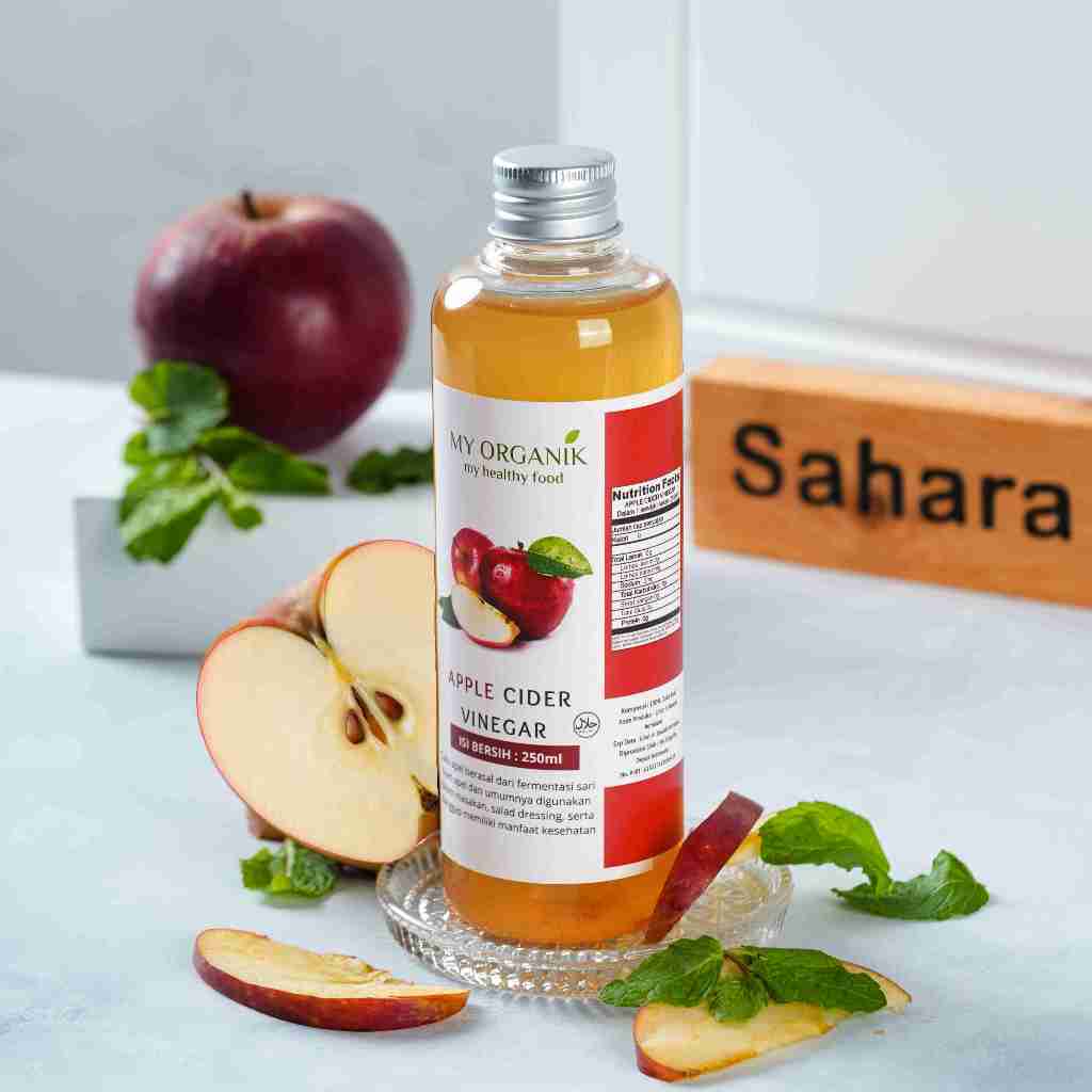 

My Organik Cuka Sari Apel Cuka Apel With Mother Apple Cider Vinegar Cuka Apel Organik 250 ml 500 ml