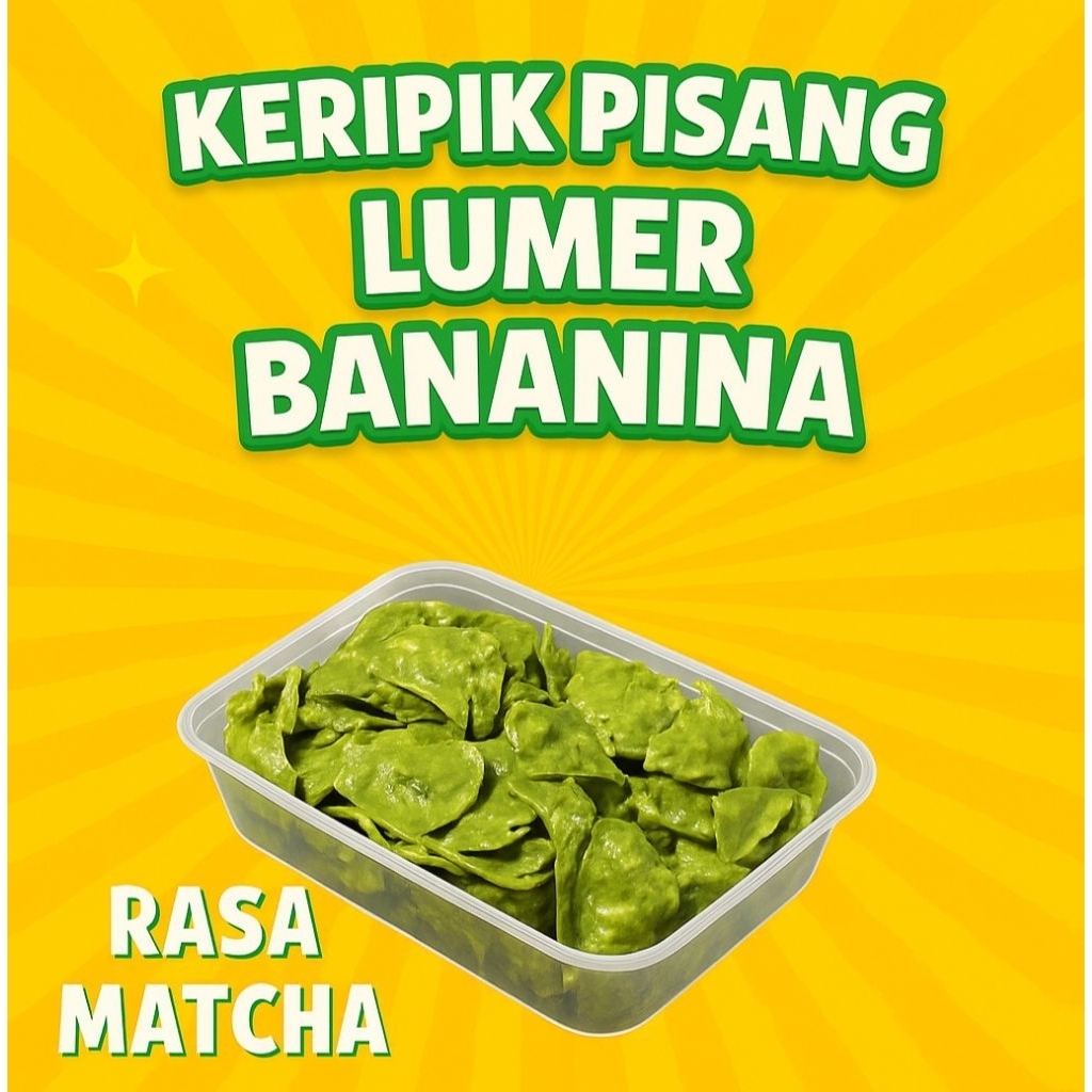 

KERIPIK PISANG LUMER MATCHA 150 GRAM by BANANINA