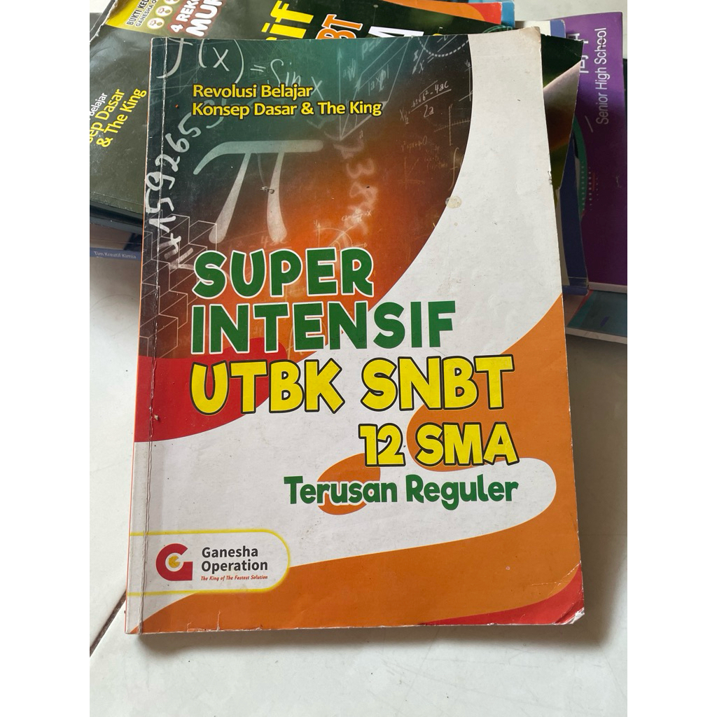 BUKU ORIGINAL BEKAS SUPER INTENSIF UTBK SNBT 12 SMA