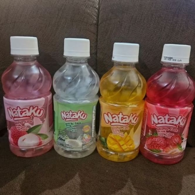 

Nataku nata de coco drink 250ml rasa kelapa/mangga/leci/stoberi
