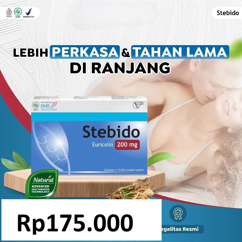 Stebido Suplemen Stamina Pria - Stebido 30 Kaplet 200 mg