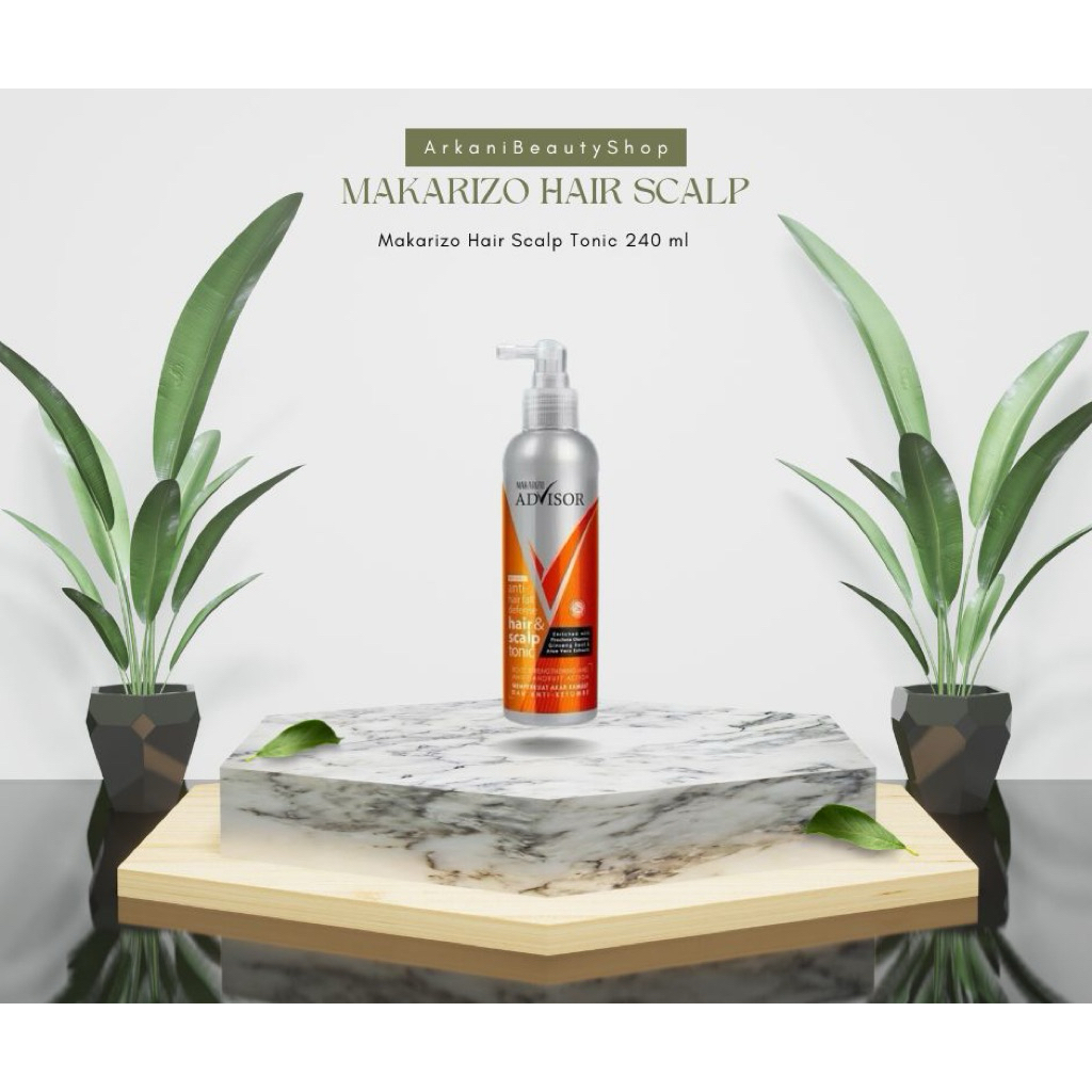 Makarizo Hair Scalp Tonic 240ml / Hair Tonic Scalp Makarizo 240ml