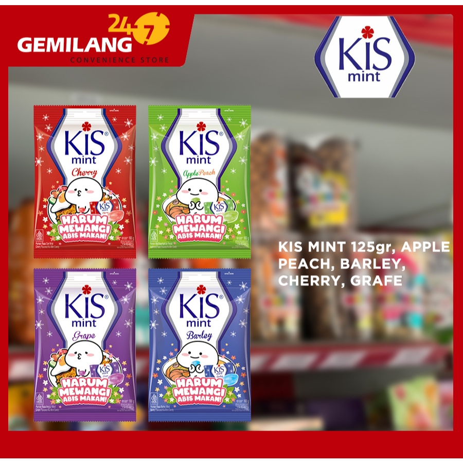 

KIS MINT APPLE PEACH, BARLEY, CHERRY, GRAFE 125gr
