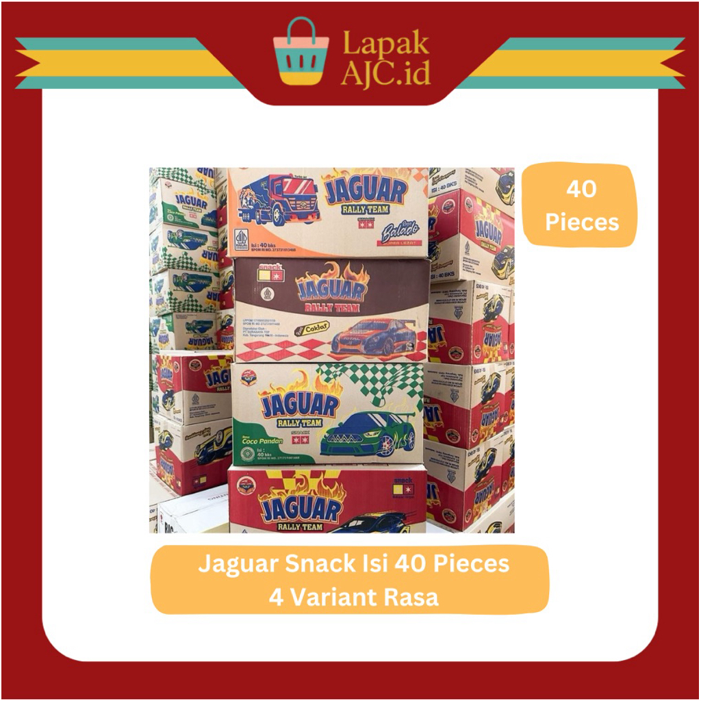 

Jaguar Snack Berhadiah Aneka Rasa Isi 40 Pieces Renyah Gurih