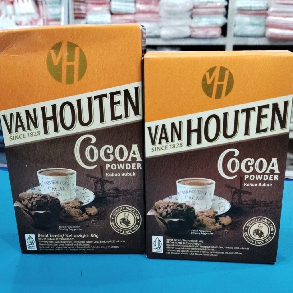 

VANHOUTTEN Cocoa powder kemasan 80gr - 40gr