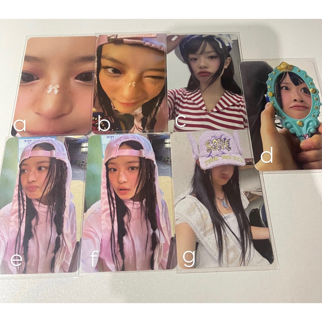 Photocard Hanni Sg25 Hanzoom Hanni wink Hanni mirror Official Ready Stock