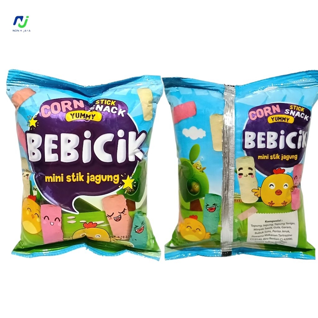 

( SNACK BERHADIAH UANG ) Bebicik Mini Stick Jagung Pack Isi 10 Pcs@20gr