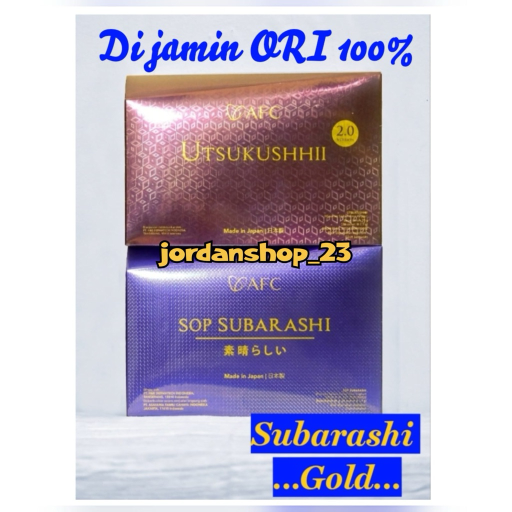 PAKET SUBARASHI GOLD UTSUKUSHI GOLD AFC JAPAN