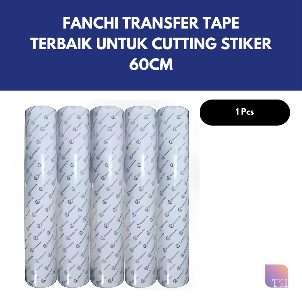 

Transfer Tape Fanchi 60 cm Clear Masking Laminating Bening Cutting Sticker Roll Utuh