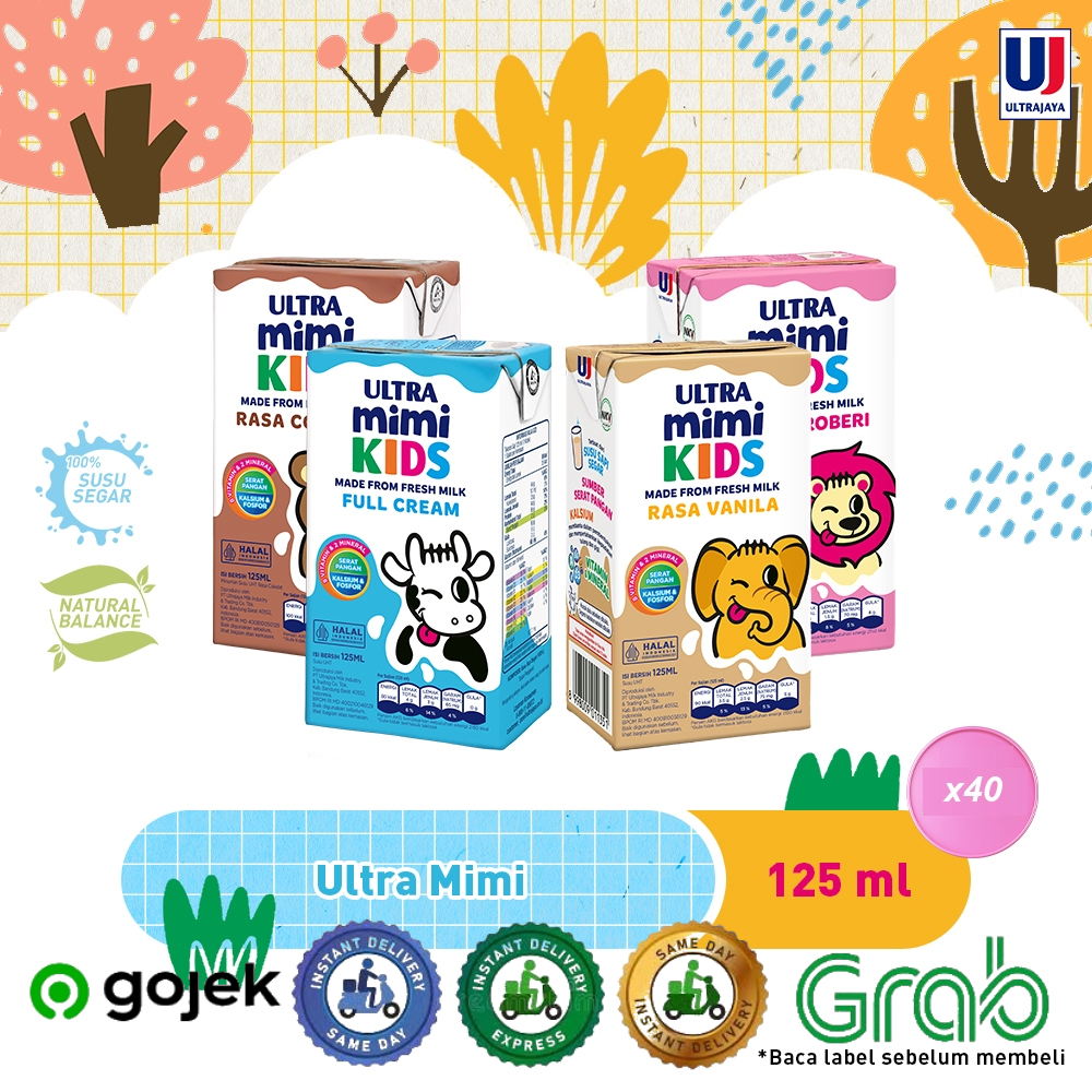

Ultra Mimi Susu UHT 125ml - isi 40 pcs - Pilihan Varian Rasa