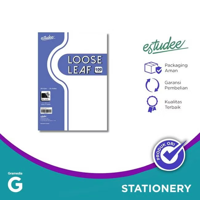 

Gramedia Tunjungan : Estudee Loose Leaf J Polos A5 100