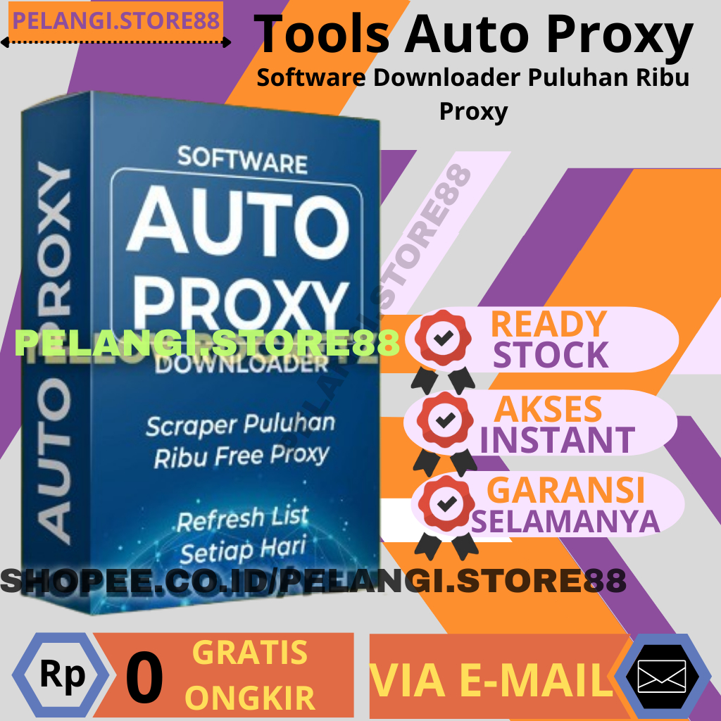 FULL TOOLS AUTO PROXY DOWNLOADER - Software Proxy Puluhan Ribu List Per Hari