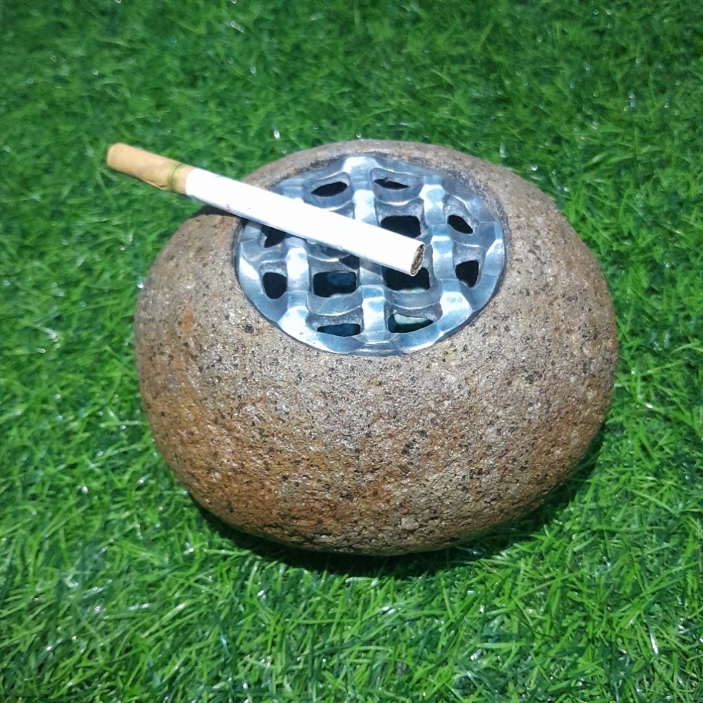 asbak batu alam/asbak batu kali/asbak natural/river stone
