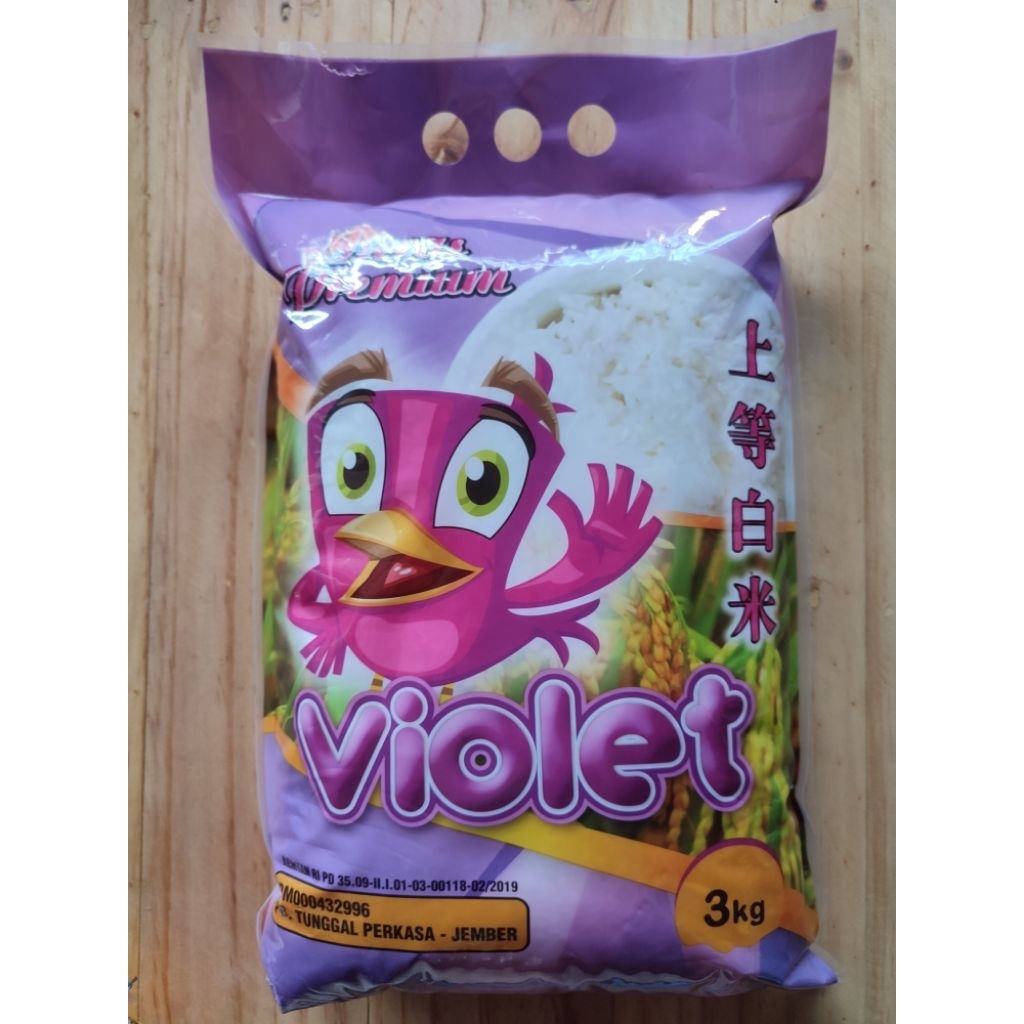 

Beras Premium Violet 3kg