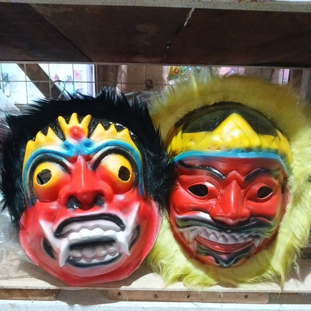 Topeng Karnaval Tokoh Nusantara Seram Topeng Barongan Macan Harimau - Barong Singa - Alat Kesenian A