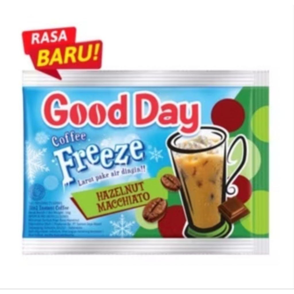 

GOOD DAY COFFEE FREEZE HAZELNUT MACCHIATO 10'S 30 GR