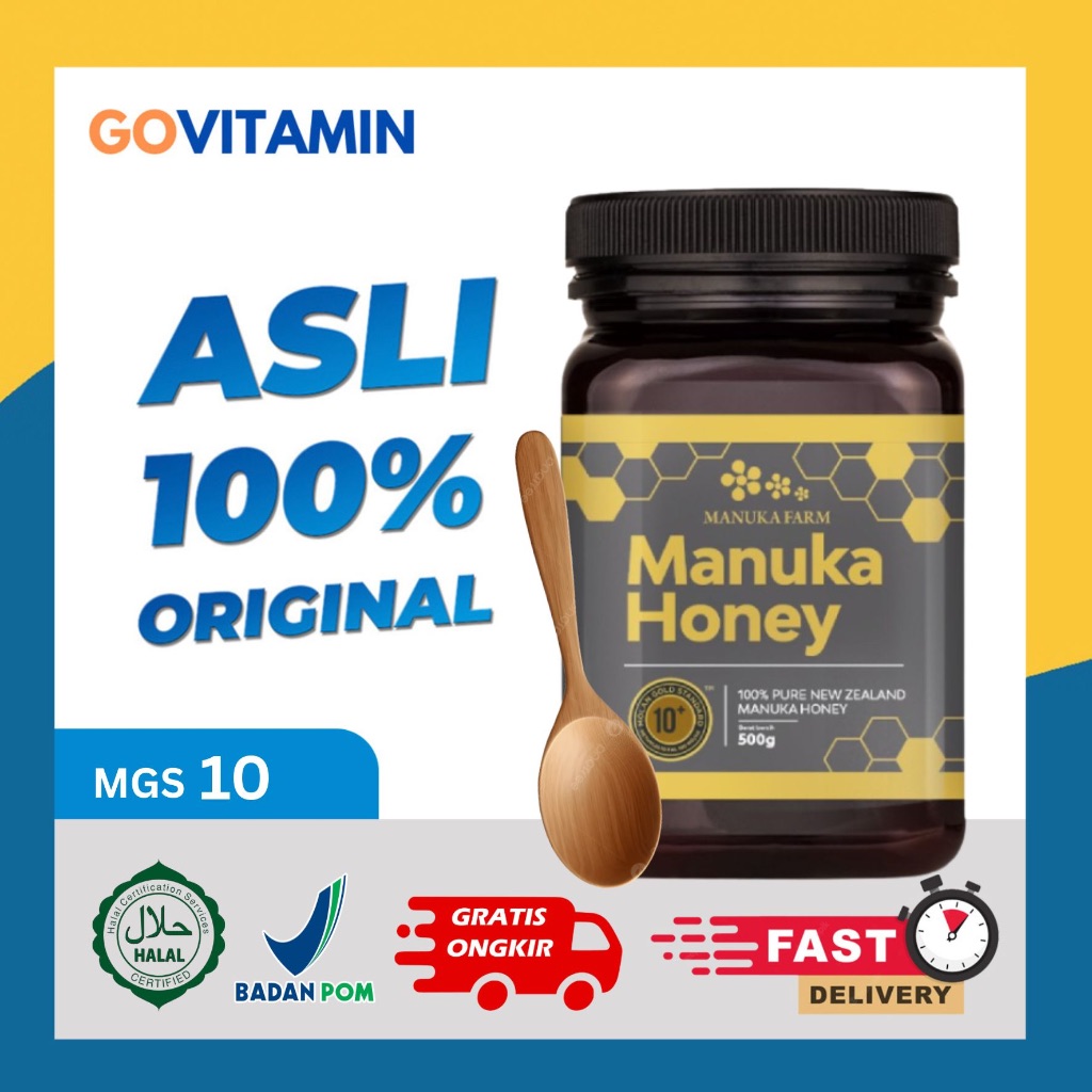 

Manuka Farm MGS 10 (500g) - madu Manuka Honey New Zealand (BPOM)