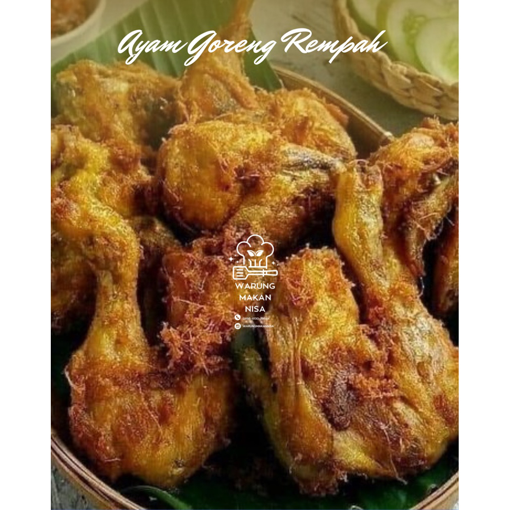 

Ayam Goreng Rempah Lengkuas porsian /Masakan harian fresh sehat praktis
