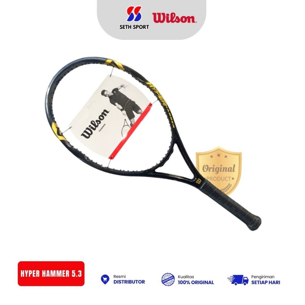 Raket Tennis Wilson Hyper Hammer 5.3 Original - Black