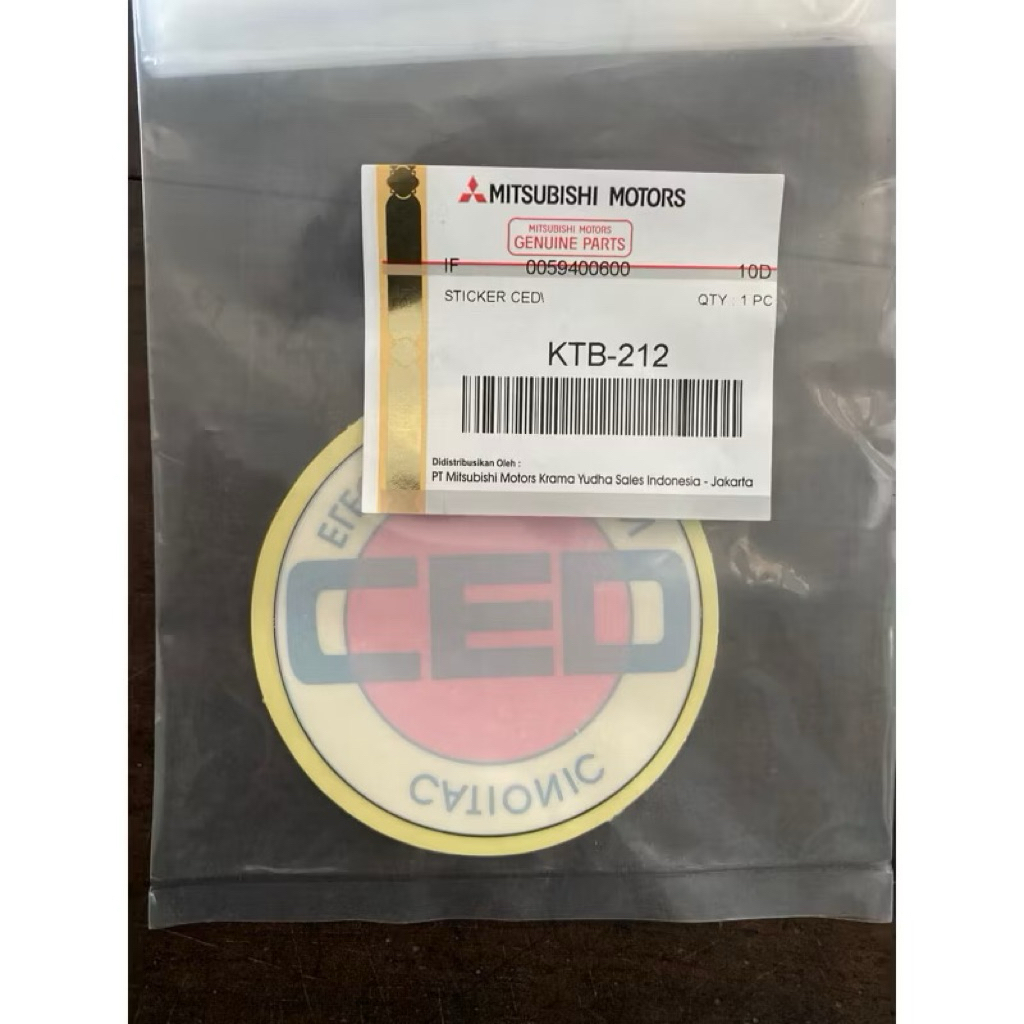 Stiker Logo CED L300 Canter T120SS Ori KTB 100% KTB-212