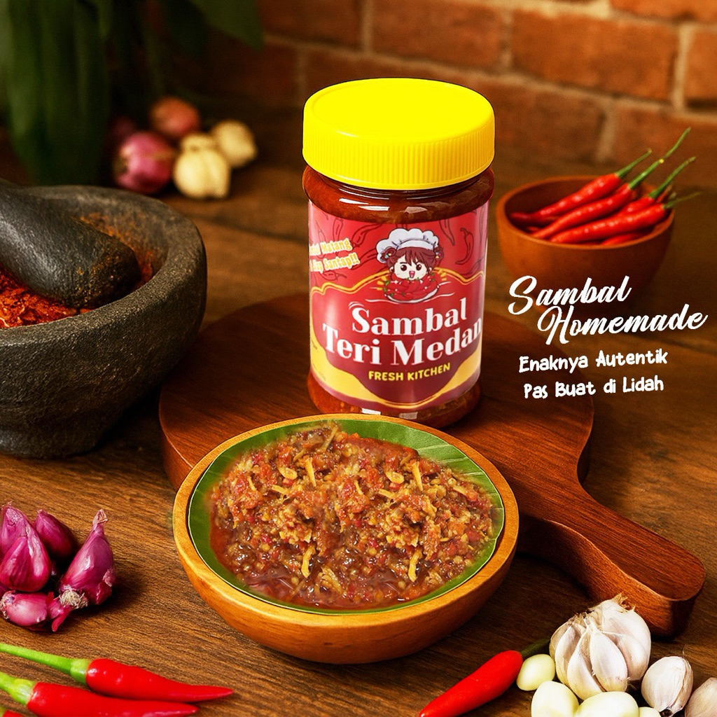 

Sambal Teri Medan Premium 175gram
