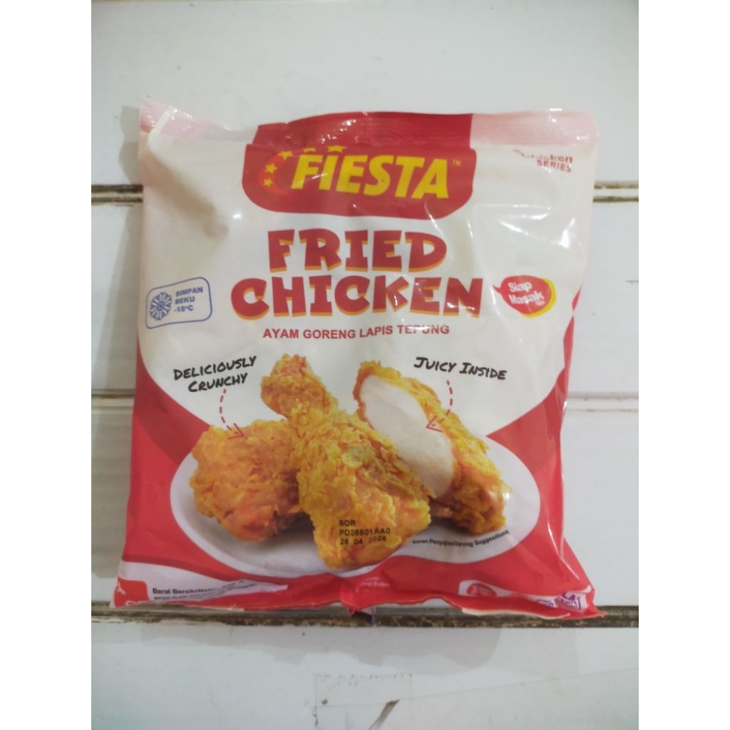 

Fiesta Fried Chicken 400Gr / Ayam Goreng Lapis Tepung 500Gr