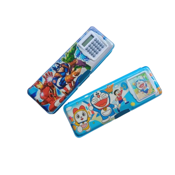 

(1 PCS) TEMPAT PENSIL / KOTAK PENSIL MAGNET KARAKTER + KALKULATOR MURAH (SPS - 8631)