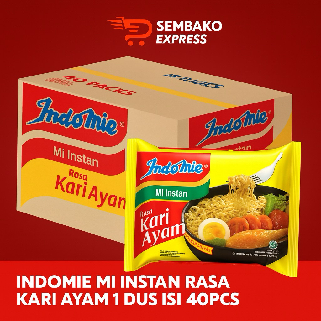 

Indomie Mi Instan Kari Ayam – 1 Dus Isi 40 Bungkus
