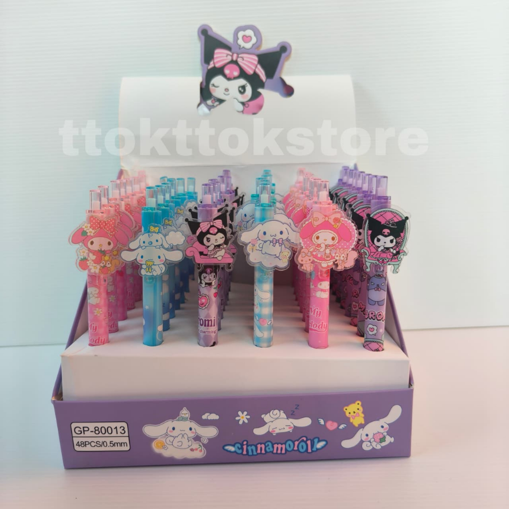 

PULPEN GEL CETEK CINNAMOROLL KARAKTER/PULPEN GEL CETEK LUCU/PULPEN LUCU CINNAMOROLL