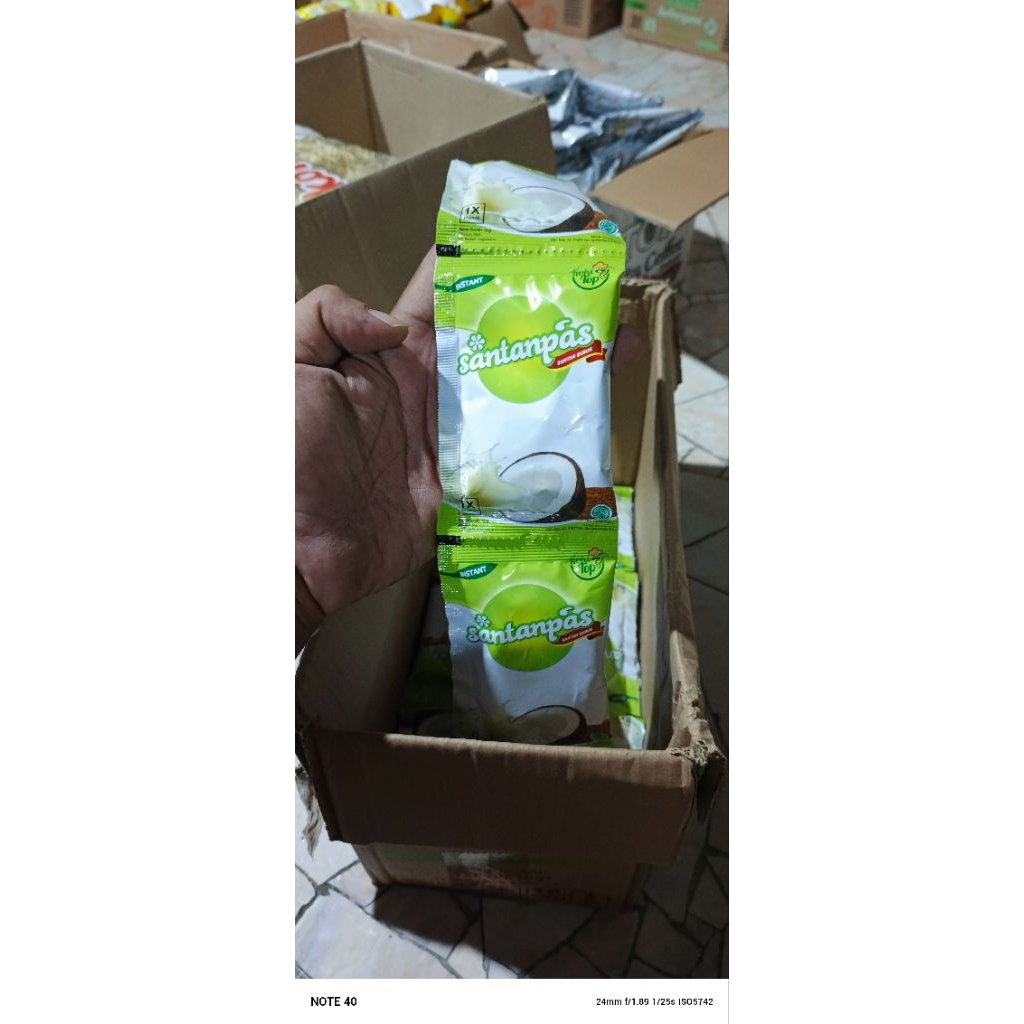 

santan pas per renceng isi 10 sachet