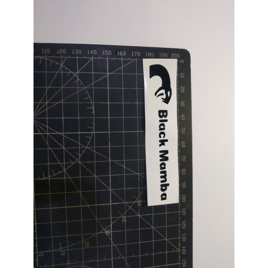 

stiker cutting black mamba