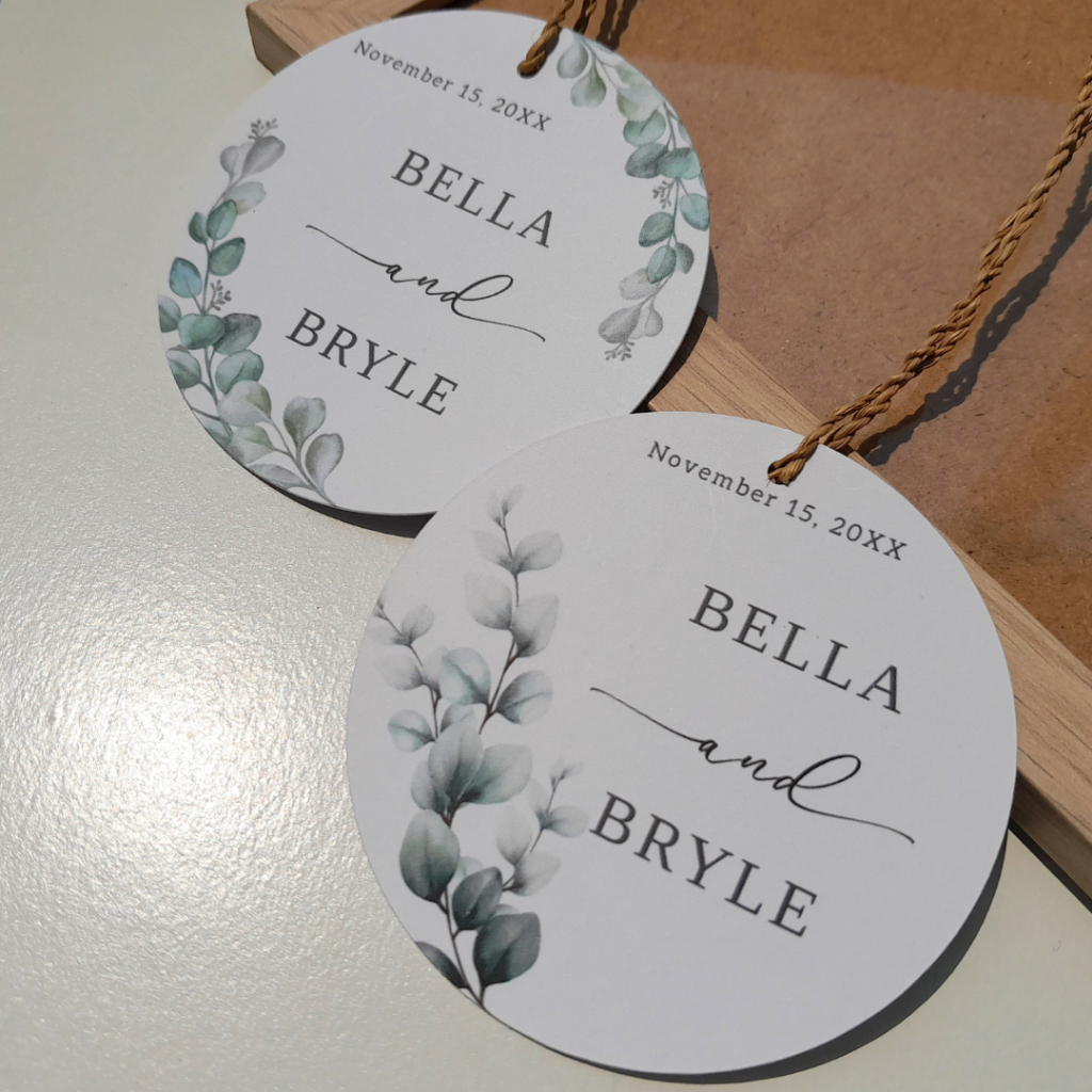 

Yourly - Hang Tag Wedding Premium Custom Nama | Hang Tag Souvenir | Tag Souvenir Pernikahan Elegan