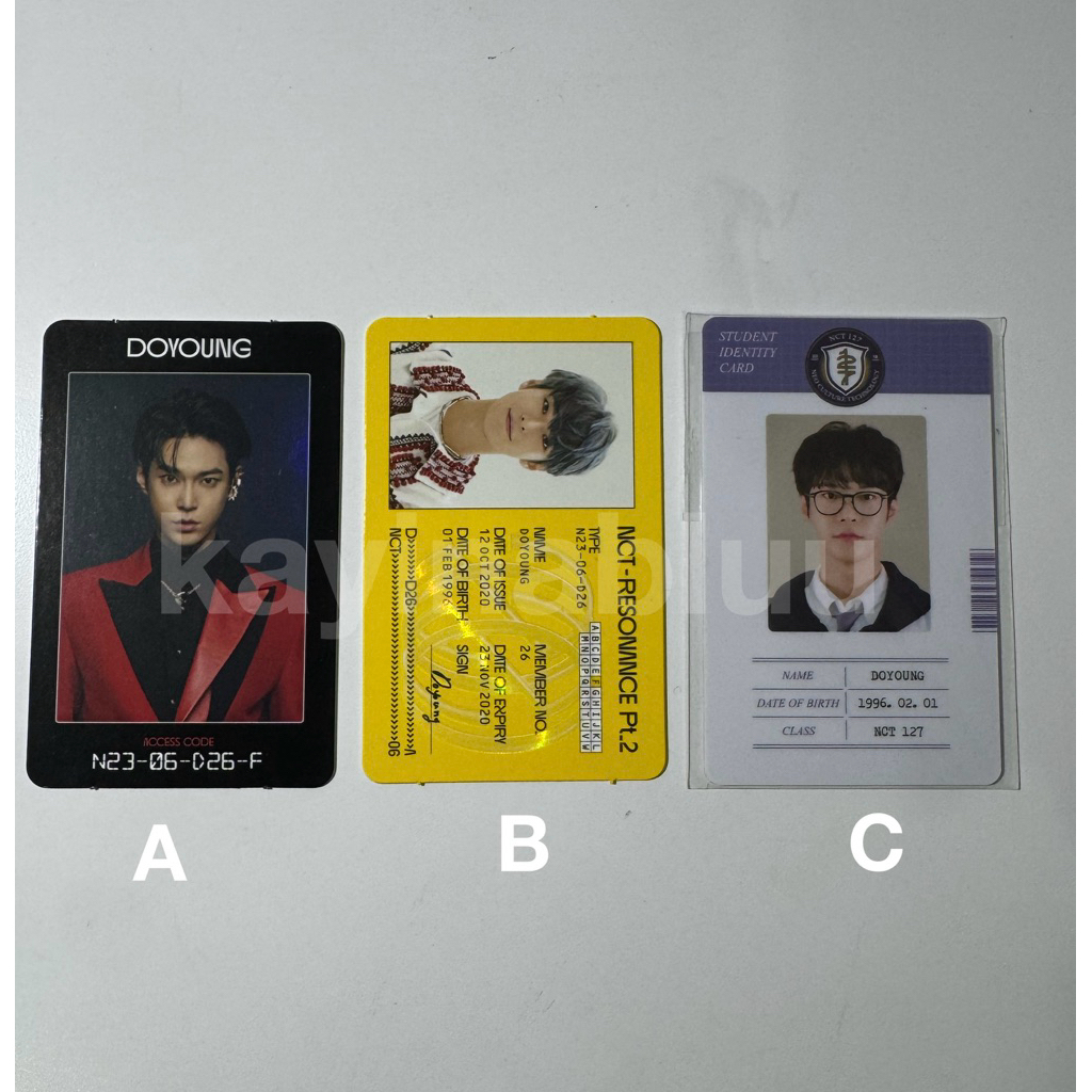 [READY] Photocard NCT 127 Doyoung ID Card Pc Official