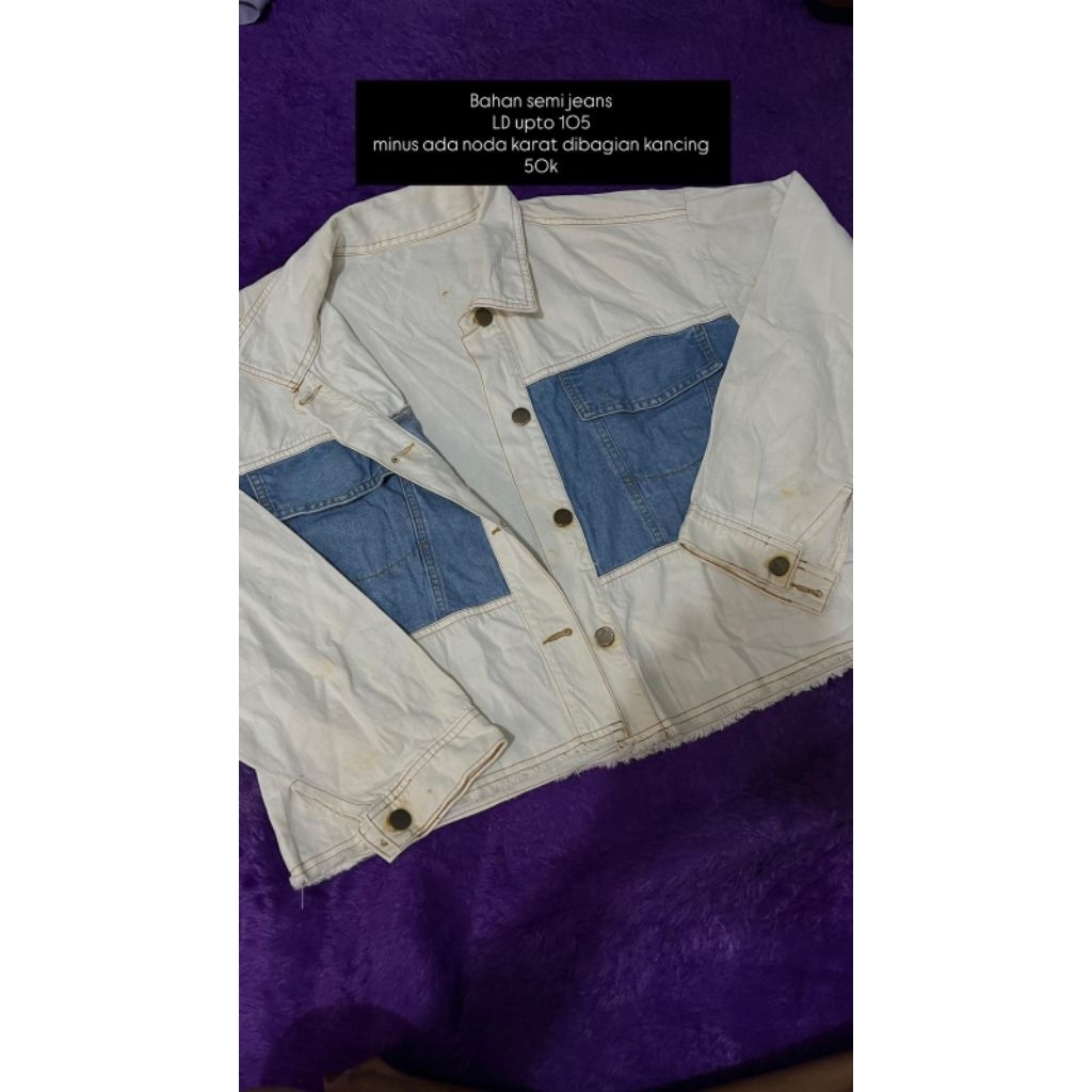 Preloved jacket wanita semi jeans