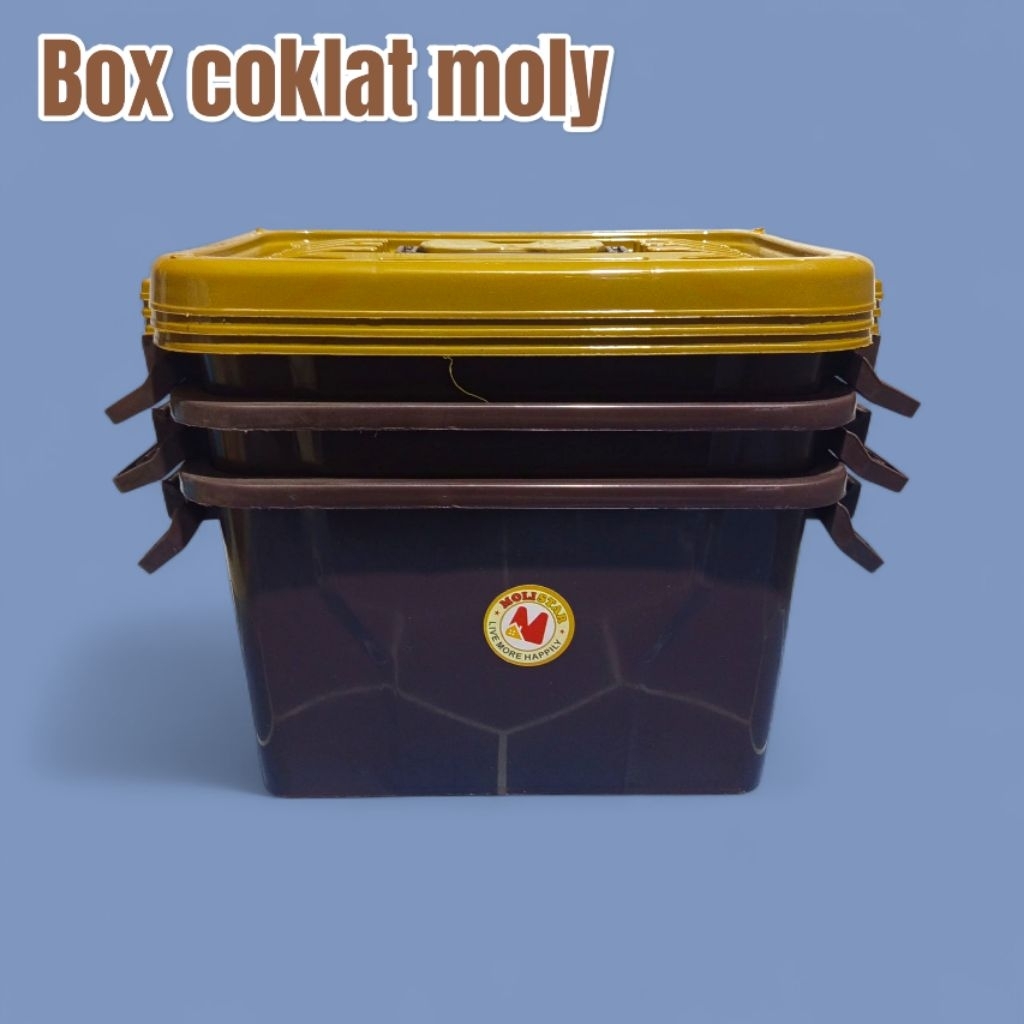 Box coklat hajatan 7 Liter moly - Kotak serbaguna plastik