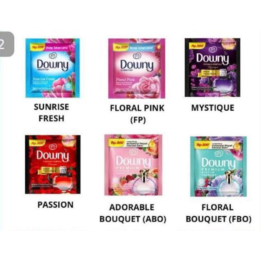 Downy 500 Renceng Isi 12 Sachet