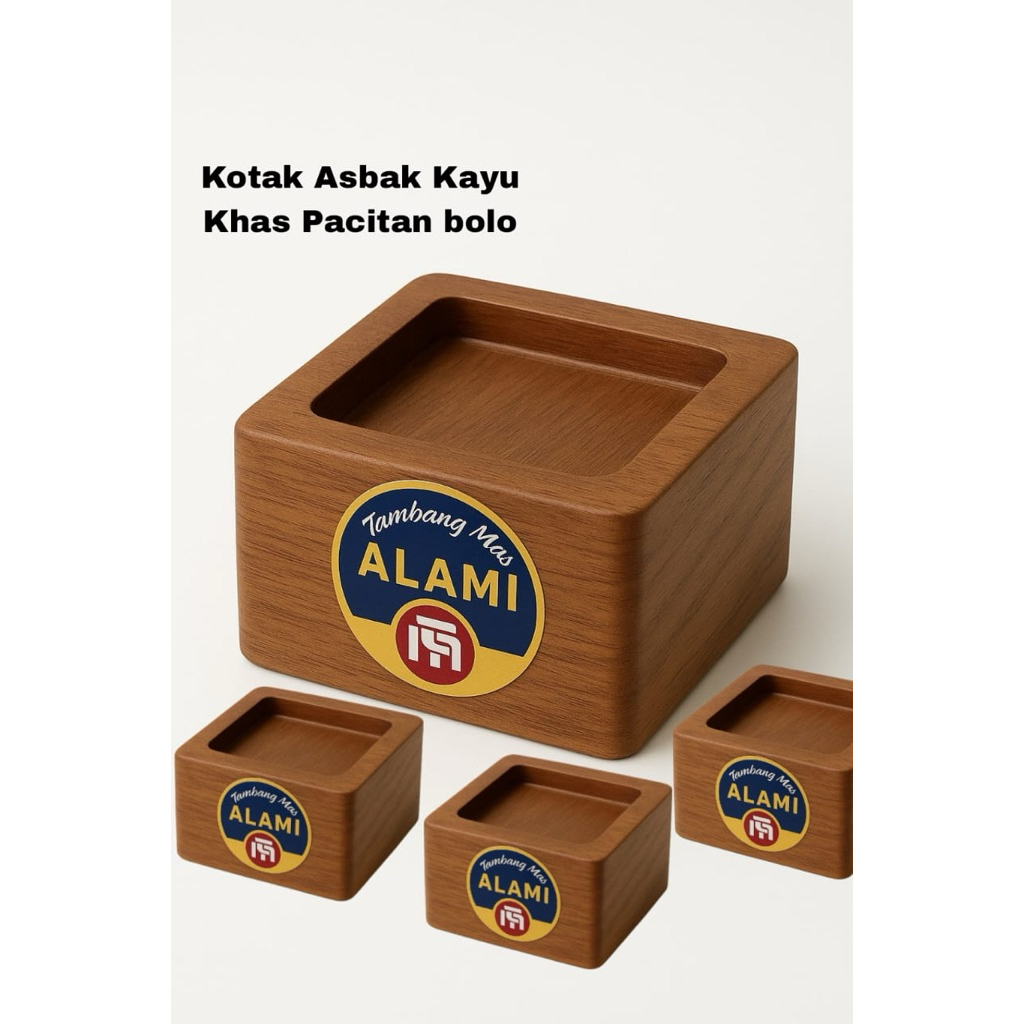 KOTAK KAYU ALAMI MULTIFUNGSI ORIGINAL PACITAN | Asbak Kayu Unik Handmade