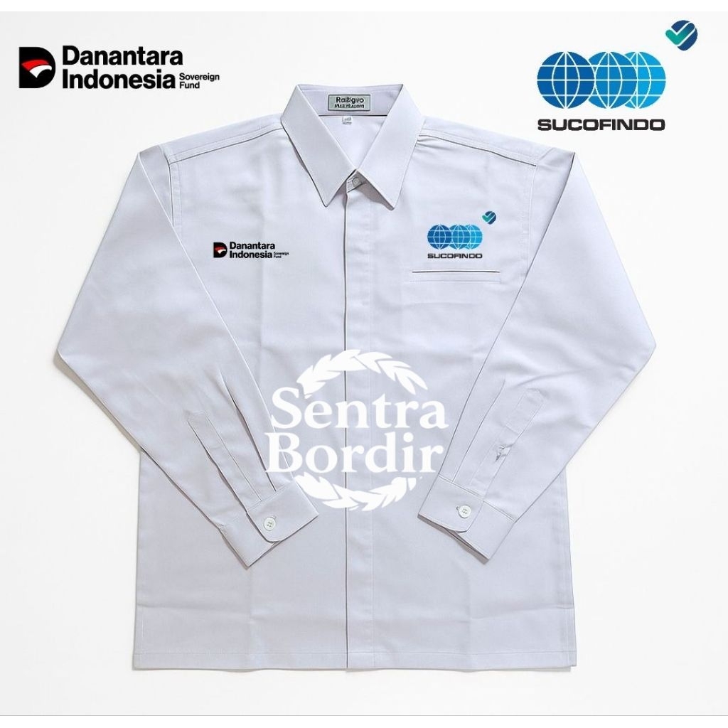 Kemeja Sucofindo danantara seragam putih Sucofindo danantara