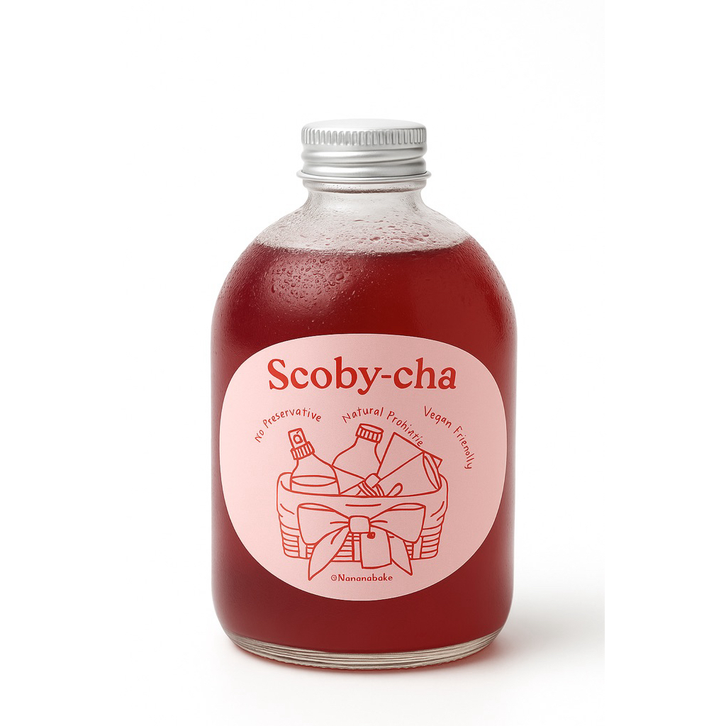 

Berry Kombucha 500ml - Scobycha [100% Blueberry and Kombucha Fementation] Rasa lebih menyenangkan dilidah