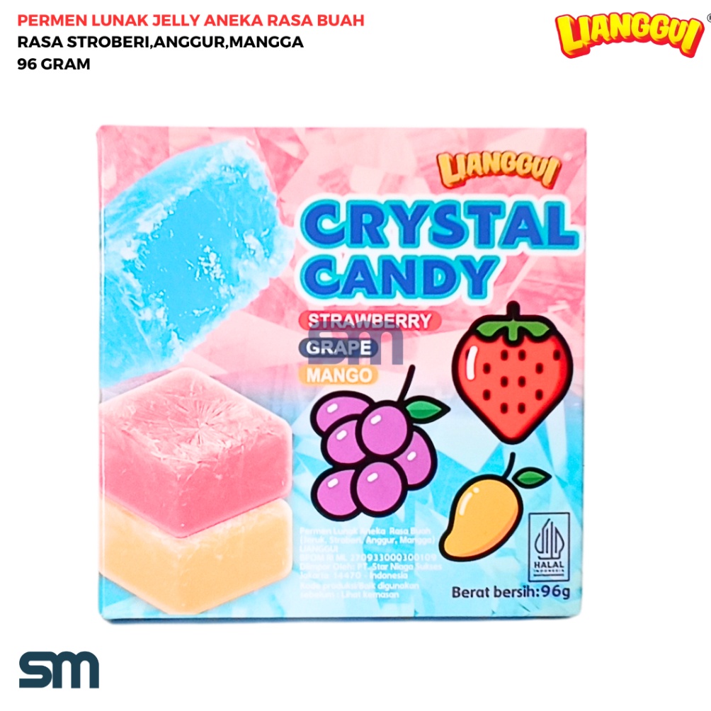 

Promo LIANGGUI PERMEN LUNAK CRYSTAL CANDY JELLY ANEKA BUAH 96 GRAM