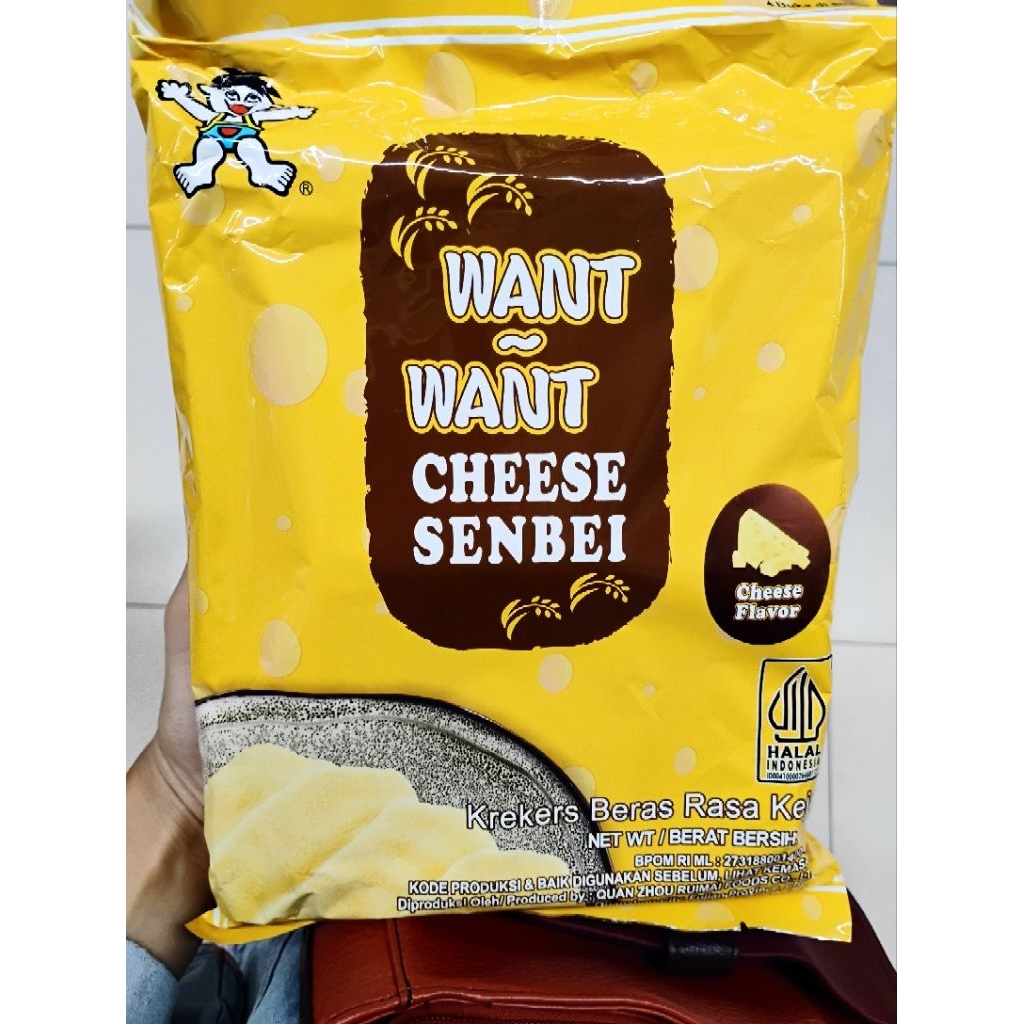 

Want Want Cheese Senbei (Krekers Beras Rasa Keju) 96Gr