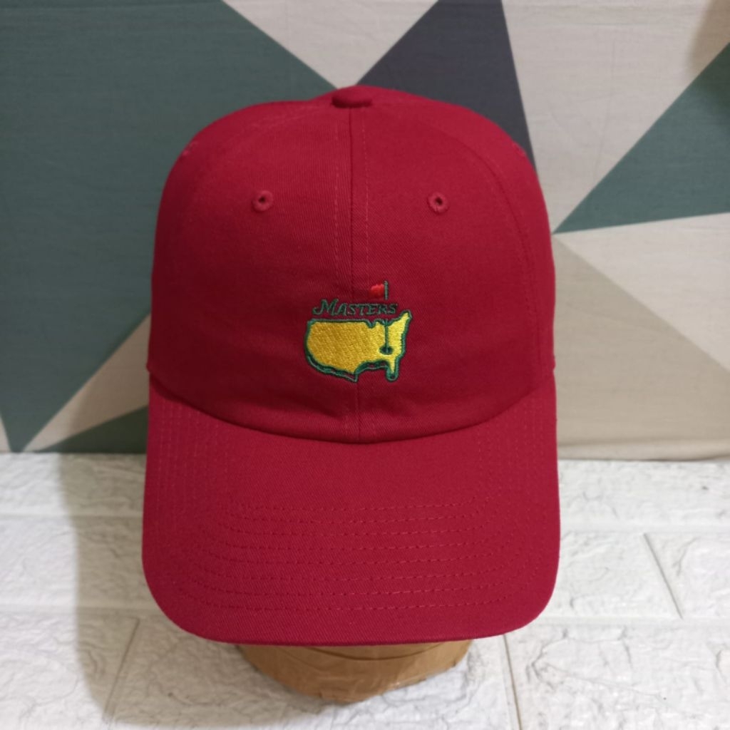 Topi Golf Original Topi Mast3rs Second Topi Am. Needle Merah stok 7258