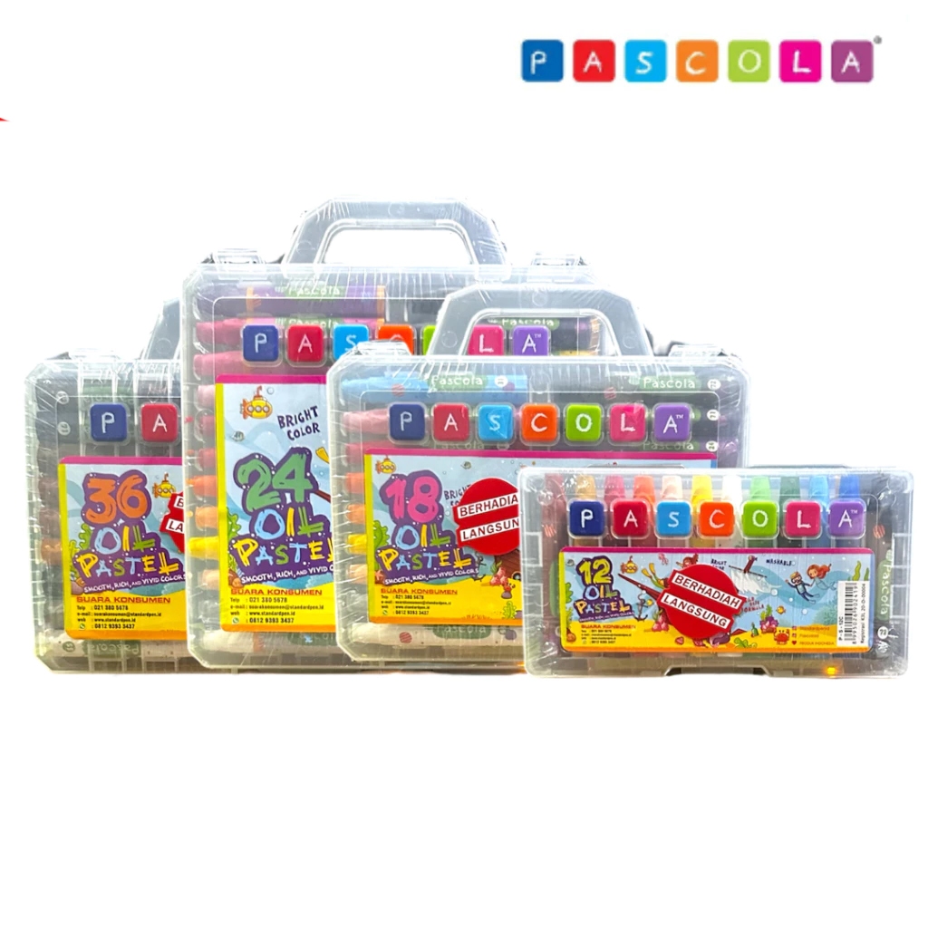

Oil Pastel | Krayon | Crayon PASCOLA 12, 18, 24, 36 Warna (1SET)