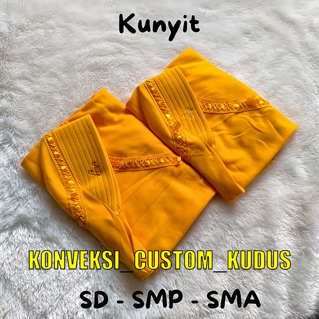 Jilbab Anak Rabbani Warna Mustard Kunyit / Kerudung Sekolah anak Rabbani warna Mustard Kunyit PAUD T